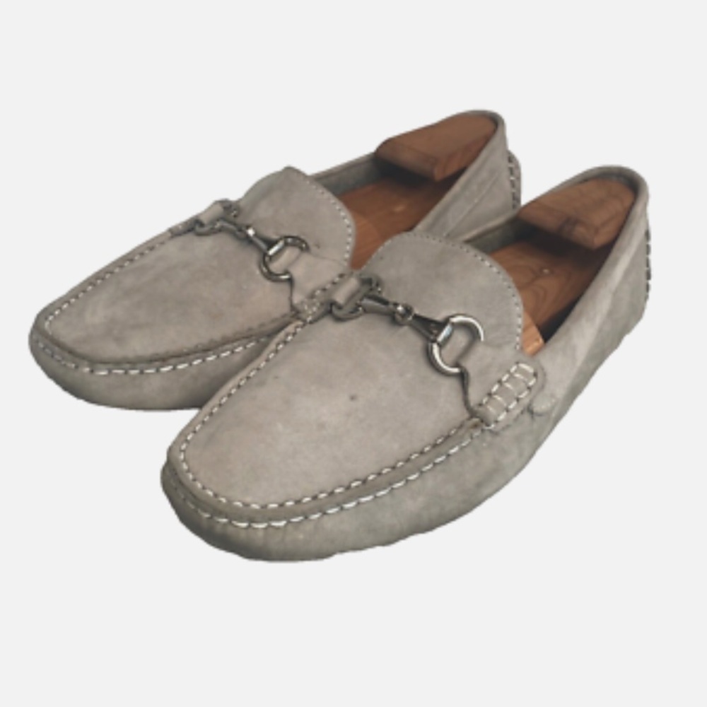 MERCANTI FIORENTINI Suede Driving Moccasin Loafers